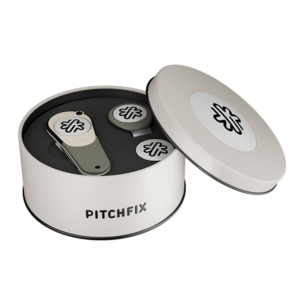 New Round Golf Gift Tin with New XL and Hat Clip