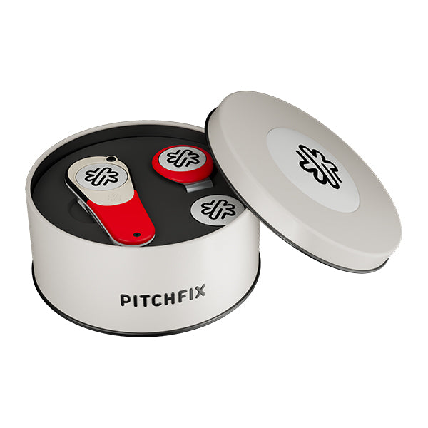 New Round Golf Gift Tin with New XL and Hat Clip