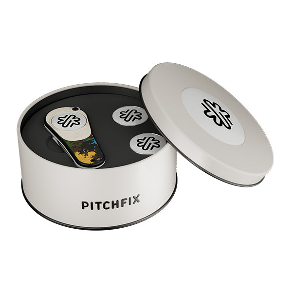 New Round Golf Gift Tin with Ultima and Ballmarker